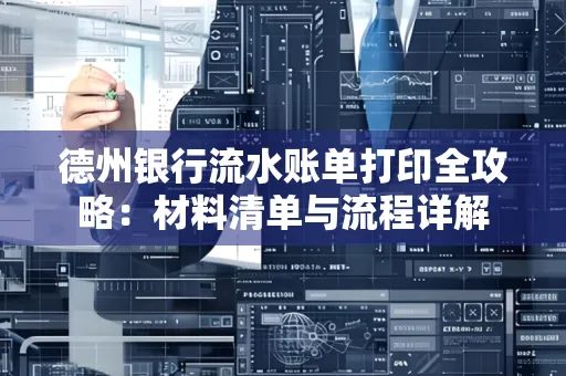 德州银行流水账单打印全攻略:材料清单与流程详解
