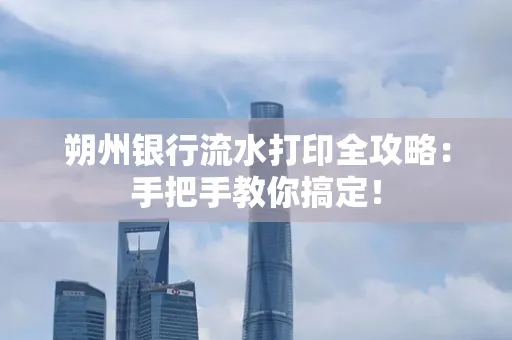 朔州银行流水打印全攻略:手把手教你搞定!
