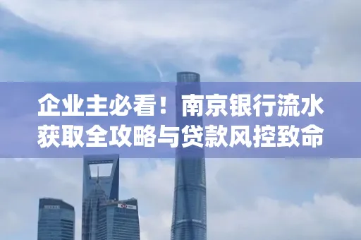 企业主必看！南京银行流水获取全攻略与贷款风控致命盲点解析]
