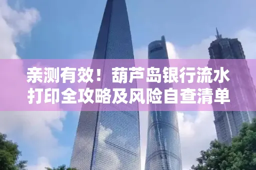 亲测有效!葫芦岛银行流水打印全攻略及风险自查清单
