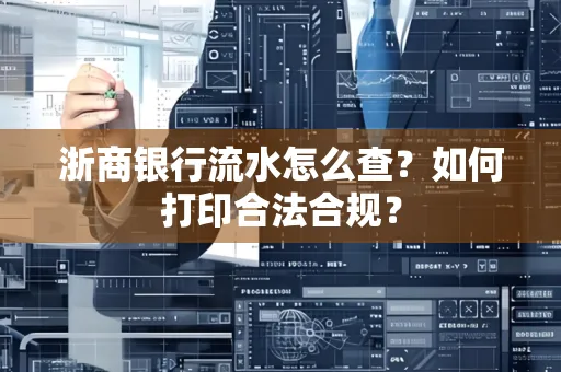 浙商银行流水怎么查?如何打印合法合规?