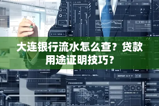 大连银行流水怎么查?贷款用途证明技巧?