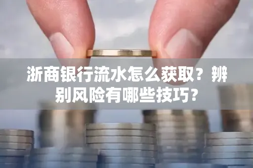 浙商银行流水怎么获取?辨别风险有哪些技巧?