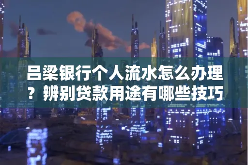 吕梁银行个人流水怎么办理?辨别贷款用途有哪些技巧?