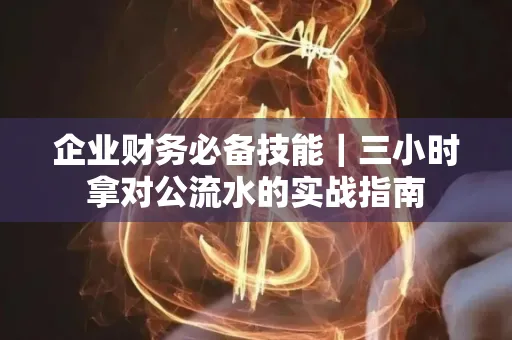 企业财务必备技能|三小时拿对公流水的实战指南