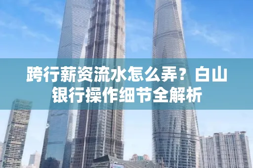 跨行薪资流水怎么弄?白山银行操作细节全解析