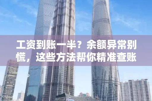 工资到账一半?余额异常别慌,这些方法帮你精准查账!