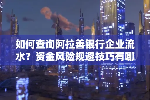 如何查询阿拉善银行企业流水?资金风险规避技巧有哪些?