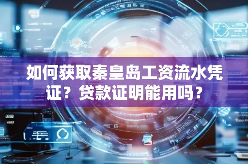 如何获取秦皇岛工资流水凭证?贷款证明能用吗?